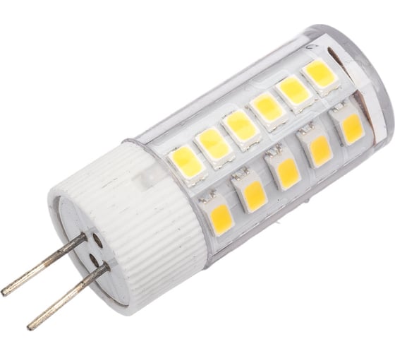 Светодиодная лампа IEK corn капсула 3вт 12в 4000к керамика g4 LLE-CORN-3-012-40-G4