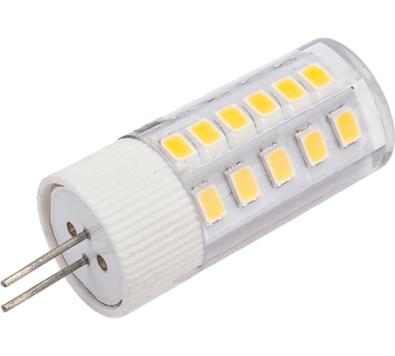Светодиодная лампа IEK corn капсула 3вт 12в 3000к керамика g4 LLE-CORN-3-012-30-G4
