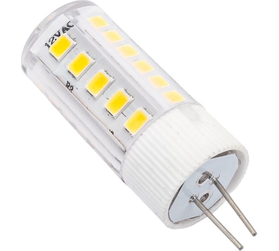 Светодиодная лампа IEK corn капсула 5вт 12в 4000к керамика g4 LLE-CORN-5-012-40-G4