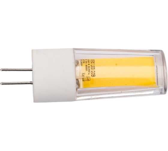 Светодиодная лампа IEK cob капсула 3вт 230в 4000к керамика g4 LLE-COB-3-230-40-G4
