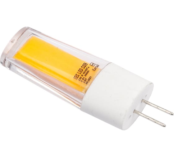Светодиодная лампа IEK cob капсула 3вт 230в 3000к керамика g4 LLE-COB-3-230-30-G4