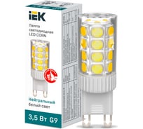 Светодиодная лампа IEK corn капсула 3,5вт 230в 4000к керамика g9 LLE-CORN-4-230-40-G9