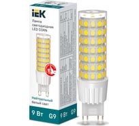 Светодиодная лампа IEK corn капсула 9вт 230в 4000к керамика g9 LLE-CORN-9-230-40-G9