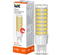 Светодиодная лампа IEK corn капсула 9вт 230в 3000к керамика g9 LLE-CORN-9-230-30-G9