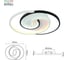 Потолочный светодиодный светильник Rivoli Abby 6101103 LED 3900К 4400К 73 Вт модерн с пультом Б0059008 5