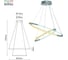 Потолочный светодиодный светильник Rivoli Lauren 6105103 LED 4100К 4300К 86 Вт модерн с пультом Б0059016 4