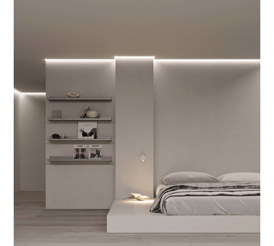 Профиль Arlight ARH-СEIL-S14-SHADOW-2000 WHITE 0385942м 038594