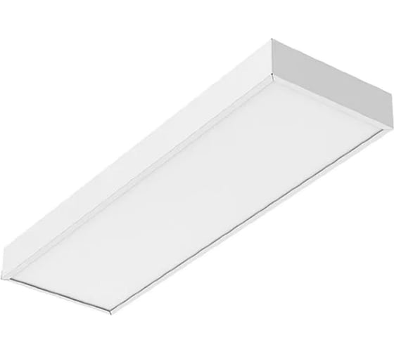 Светодиодный светильник VARTON basic офисный, встраиваемый, накладной, 595x180x50мм, 18 вт, 5000к, с призматическим рассеивателем, аварийный, автономный, постоянного действия B1-A0-00170-01GA3-2001850