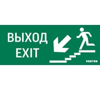 Пиктограмма VARTON выход лестница вниз фигура для аварийно-эвакуационного светильника ip20 V5-EM01-60.001.025