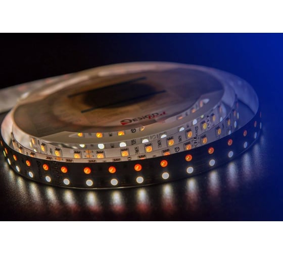 Светодиодная лента DesignLed 2x DSG 5050 RGB+DW 120L-V24-IP33, RGB+DWhite, 600 LED, 28,8 W/m, LUX DSG5120-24-RGB+NW-33