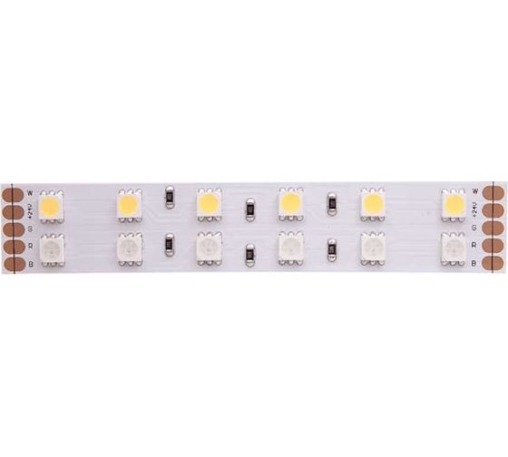 Светодиодная лента DesignLed 2x DSG 5050 RGB+W 120L-V24-IP33, RGB+White, 600 LED, 28,8 W/m, LUX DSG5120-24-RGB+W-33
