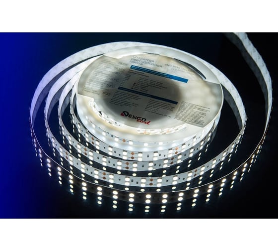 Светодиодная лента DesignLed 2x DSG 5050 W 120L-V24-IP33, 6000 K, 600 LED, 28,8W/m, LUX DSG5120-24-W-33