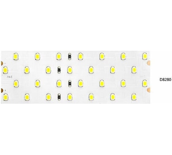 Светодиодная лента DesignLed 4x DSG 2835 DW 280L-V24-IP33, 4000 K, 700LED, 26W/m, 2500362 mm, LUX DSG2280-24-NW-33