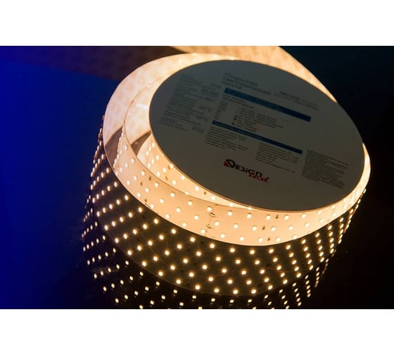 Светодиодная лента DesignLed 5x DSG 2835 WW 350L-V24-IP33, 3000 K, 875 LED, 31W/m, 2500*58*2 mm, LUX DSG2350-24-WW-33