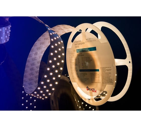 Светодиодная лента DesignLed 4x DSG 2835 WW 280L-V24-IP33, 3000 K, 700LED, 26W/m, 2500362 mm, LUX DSG2280-24-WW-33