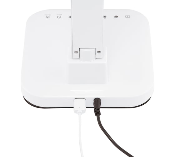 Настольная светодиодная лампа, белая, 15W, 2700-6600K, 5 уровней яркости, USB порт, беспроводное ЗУ ЛЮЧИЯ L900 Smart Qi 4606400105459
