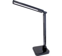 Настольная светодиодная лампа, черная, 15W, 2700-6600K, 5 уровней яркости, USB порт, беспроводное ЗУ ЛЮЧИЯ L900 Smart Qi 4606400105466