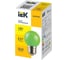 Светодиодная декоративная лампа IEK Lighting g45 шар 1вт 230в зеленый e27 LLE-G45-1-230-G-E27 3
