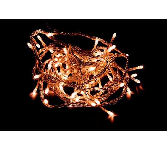 Гирлянда FERON CL04 230V, 60LED, 3300K, 4W, с контроллером, IP20, шнур 1.4м, 0.5мм 26775 1