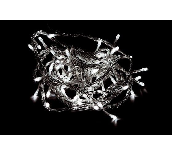 Гирлянда FERON CL05 230V, 100LED, 4000K, 7.2W, с контроллером, IP20, шнур 1.4м, 0.5мм 26732 1