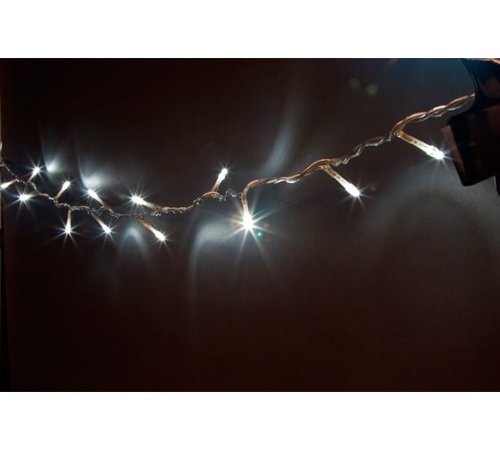 Гирлянда FERON CL05 230V, 100LED, 4000K, 7.2W, с контроллером, IP20, шнур 1.4м, 0.5мм 26732