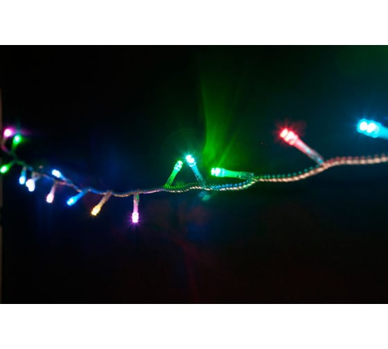 Гирлянда FERON CL05 230V, 100LED, мульти, 7.2W, IP20, шнур 1.4м, 0.5мм 26778
