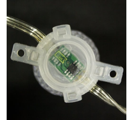 Гирлянда FERON CL56 5V, 10 RGB LED, расстояние между LED 32см, IP20, длина 4м, шнур 2м, макс. кол-во подключения: 5 гирлянд 26821