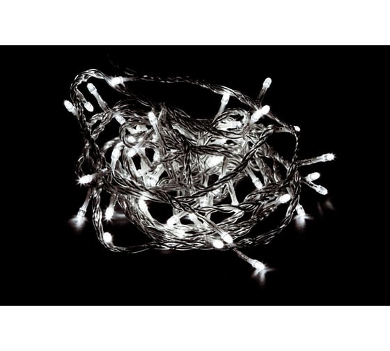 Гирлянда FERON CL04 230V, 60LED, 5000K, 4W, с контроллером, IP20, шнур 3м, 0.5мм 26731 1