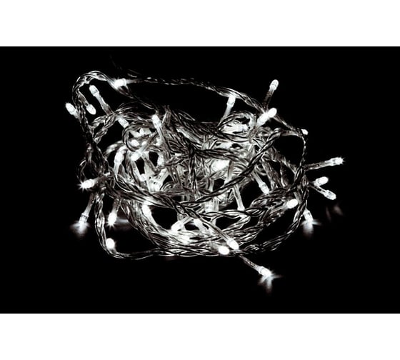 Гирлянда FERON CL06 230V, 200LED, 5000K, 14.4W, с контроллером, IP20, шнур 6м, 0.5мм 26733