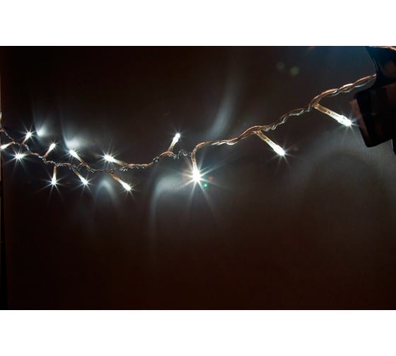 Гирлянда FERON CL06 230V, 200LED, 5000K, 14.4W, с контроллером, IP20, шнур 6м, 0.5мм 26733