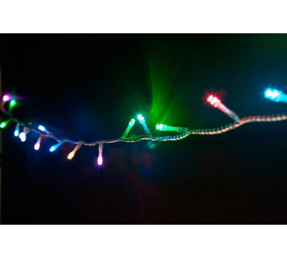 Гирлянда FERON CL06 230V, 200LED, мульти, 14.4W, IP20, шнур 6м, 0.5мм 26780