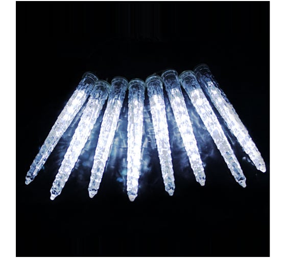Гирлянда FERON CL36 6V, 80LED, белый, 10 LED/1колба, 2.1м, 1.2W, 41mA, 6V-адаптер, IP20, шнур 3м, 0.2мм 26754