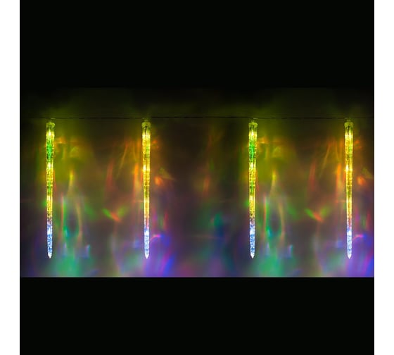 Гирлянда FERON CL115 24V, 16LED, RGB, IP44, 4 подвеса, расстояние между подвесами: 30см, длина 1м, шнур 3.1м 26919