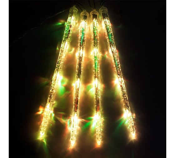 Гирлянда FERON CL115 24V, 16LED, RGB, IP44, 4 подвеса, расстояние между подвесами: 30см, длина 1м, шнур 3.1м 26919
