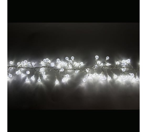 Гирлянда FERON CL60 220-240V, 192LED, 6400К, IP44, расстояние между LED 7см, длина 1.4м, шнур 1.5м 26930 1