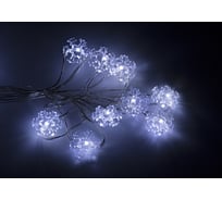Гирлянда Neon-Night Снежинки 2м, 20 LED белые, 3*AA в комплекте 303-010