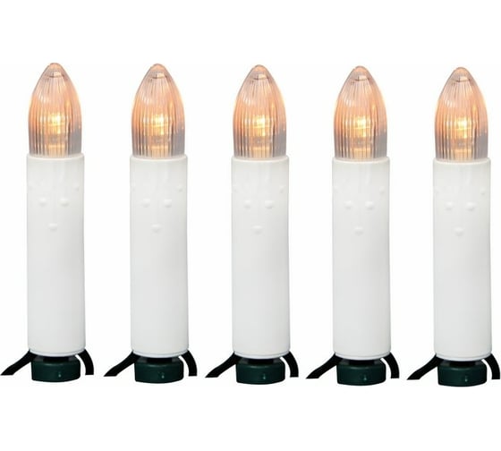 Гирлянда Neon-Night Свечи 4м, темно-зеленый ПВХ, 20 LED тепло-белые 303-083 1