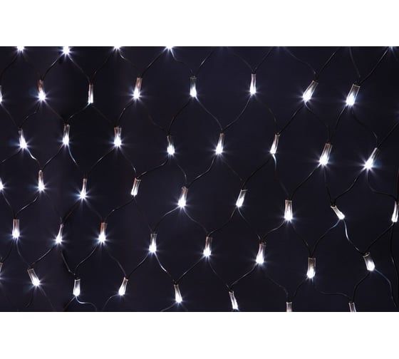 Гирлянда Neon-Night СЕТЬ 2х0.7м, черный ПВХ, 176LED белые 215-011