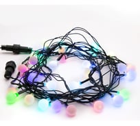 Гирлянда Neon-Night Мультишарики d=18мм, 5м, темно-зеленый ПВХ, 30LED RGB 303-549