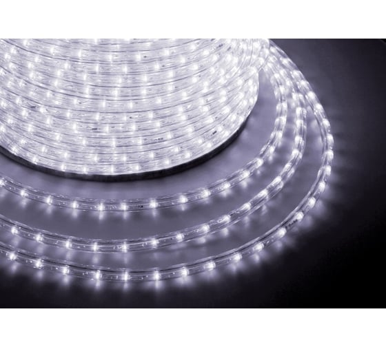 Гирлянда дюралайт Neon-Night LED, 230В, 13мм, 36 LED/м белый, бухта 100м 121-125