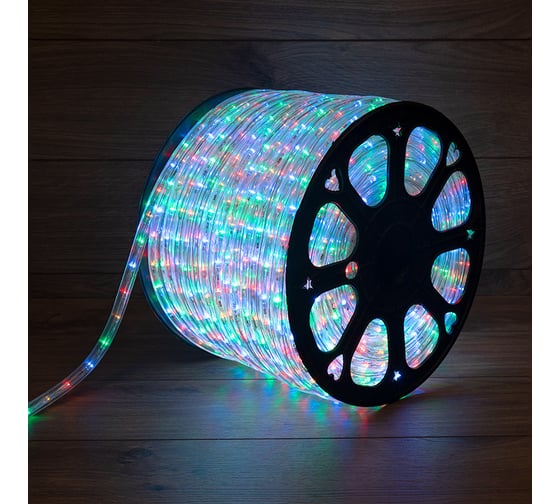 Гирлянда дюралайт Neon-Night LED, 36LED/м, мультиколор, свечение с динамикой, бухта 100 м 121-329 1