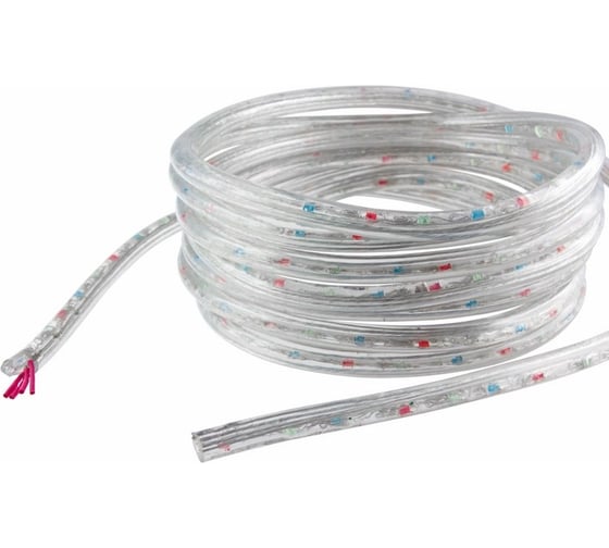 Гирлянда дюралайт Neon-Night LED, трехжильная, 230В, 13мм, 30 LED/м, мультиколор, свечение с динамикой, бухта 100м 121-329-6