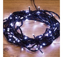 Гирлянда-нить Neon-Night  управляемая, 10м, черный ПВХ, 100 LED белый, IP65, нужен контроллер 303-135