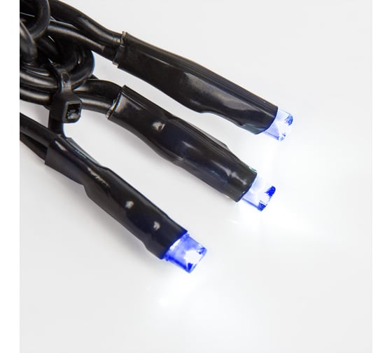 Гирлянда-нить Neon-Night 10м, черный ПВХ, 100 LED Синие IP65 303-133