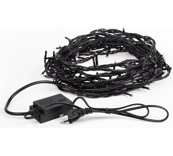 Гирлянда-нить Neon-Night 10м, черный ПВХ, 100 LED Синие IP65 303-133