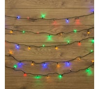 Гирлянда-нить Neon-Night 4м, темно-зеленый ПВХ, 25 LED МУЛЬТИ 303-019