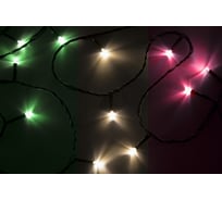 Гирлянда-нить Neon-Night 4м, темно-зеленый ПВХ, 25 LED МУЛЬТИ 303-019