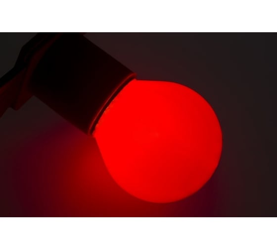 Лампа накаливания Neon-Night e27 10 Вт красная колба для гирлянды Belt-Light 401-112