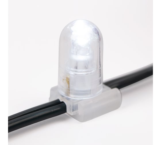 Гирлянда Neon-Night Клип лайт 12В, 100м, шаг 150 мм, 660 LED Белые, с трансформатором 325-125
