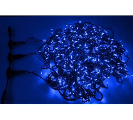 Гирлянда Neon-Night Клип лайт 24В, 3 нити по 10 м, 198 LED Синие 323-313